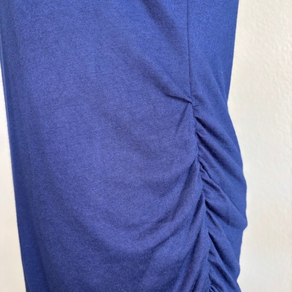 BTFBM‎ Size S Ruched Bodycon Dress Sleeveless Tank Style Navy Blue Mini Casual - Picture 9 of 16